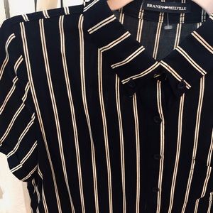Brandy Melville Boxy Collared Shirt